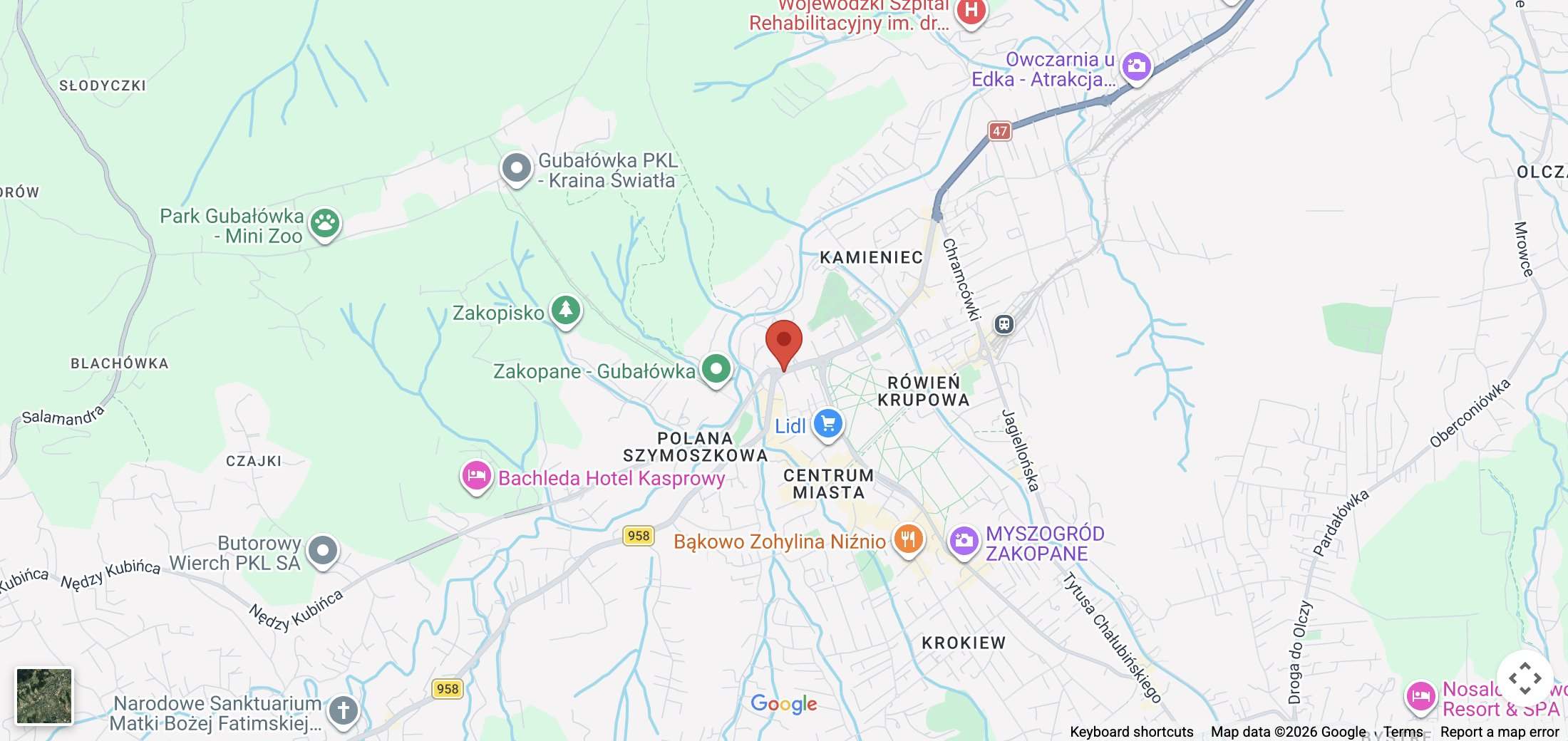 Mapa dojazdu